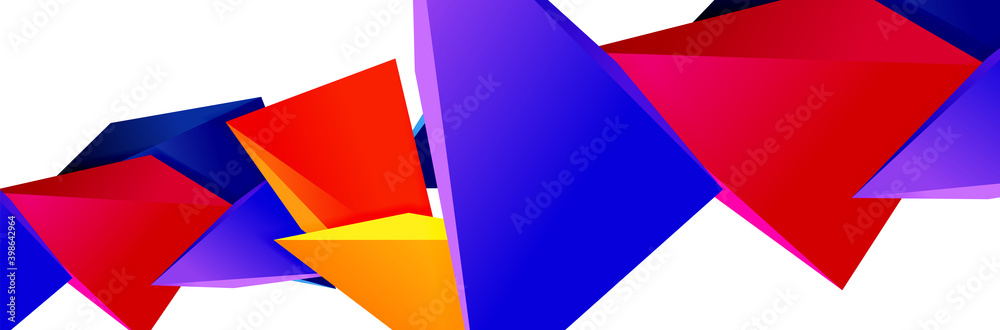 Triangle mosaic abstract background, 3d triangular low poly shapes. Geometric vector illustration for covers, banners, flyers and posters and other Triangle mosaic abstract background, 3d triangular low poly shapes. Geometric vector illustration for covers, banners, flyers and posters and other