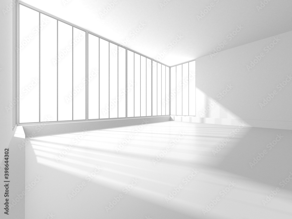 Fototapeta premium Abstract White Architecture Design Concept