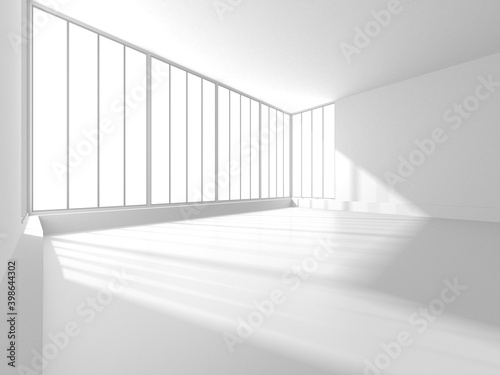 Abstract White Architecture Design Concept