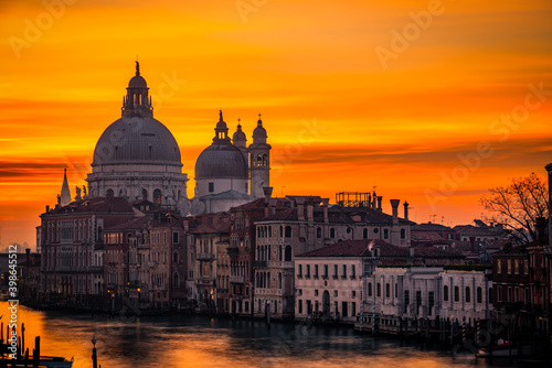 Basilica Santa Maria della Salute at sunrise. Landmark of Venice, Italy © Pawel Pajor