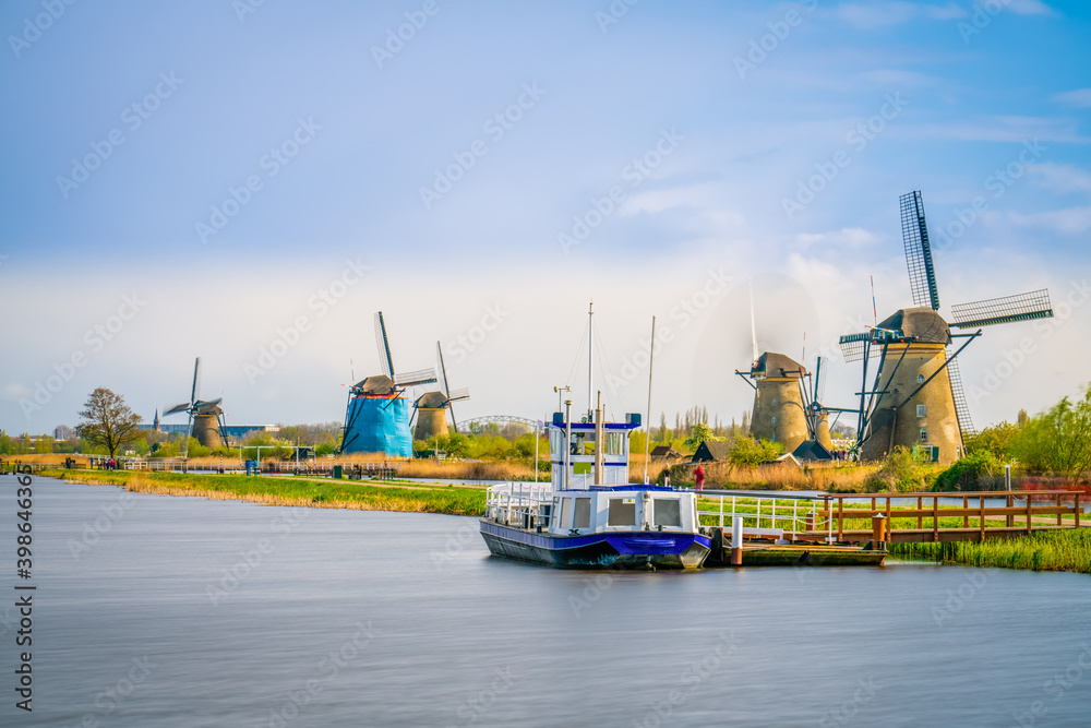 Traditional dutch windmill in Netherlands