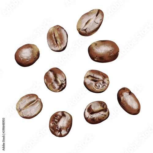 コーヒー豆 10粒 線画なし