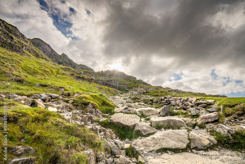 Snowdon National park in North Wales. UK