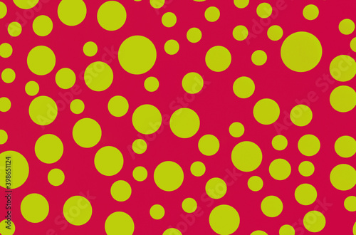 Abstract red-green background with holes.