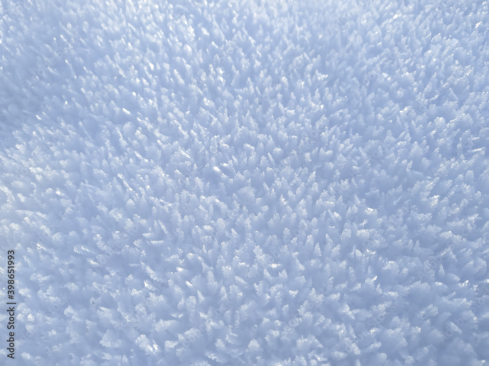 blue snow texture, snow background 