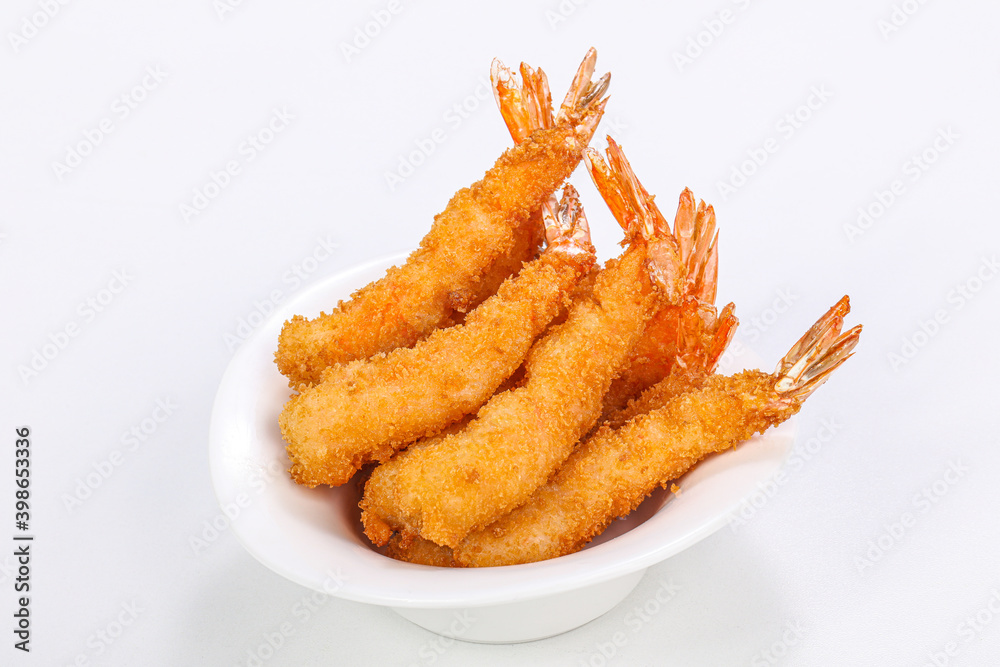 Asian style - prawn in tempura Asian style - prawn in tempura