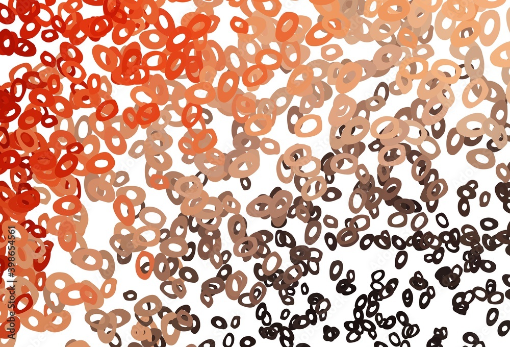 Light Red, Yellow vector pattern with spheres. Light Red, Yellow vector pattern with spheres.