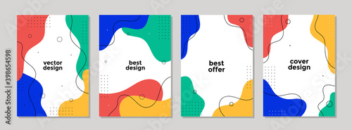 Abstract universal cover designs for Annual Report, Brochures, Flyers, Presentations, Leaflet, Magazine.