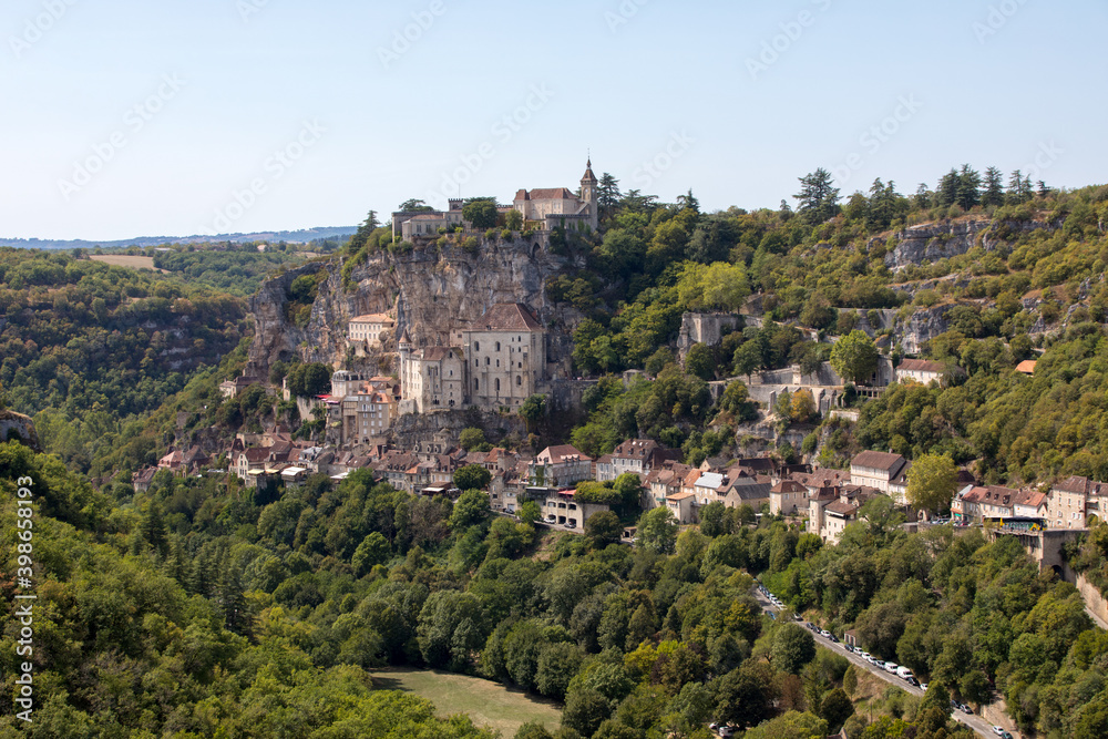 Pilgrimage town of Rocamadour, Episcopal city and sanctuary of the Blessed Virgin Mary, Lot, Midi-Pyrenees, France