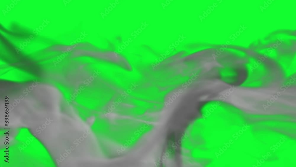 Wispy smoke flowing seamless loop, Green Screen Chromakey Wispy smoke flowing seamless loop, Green Screen Chromakey