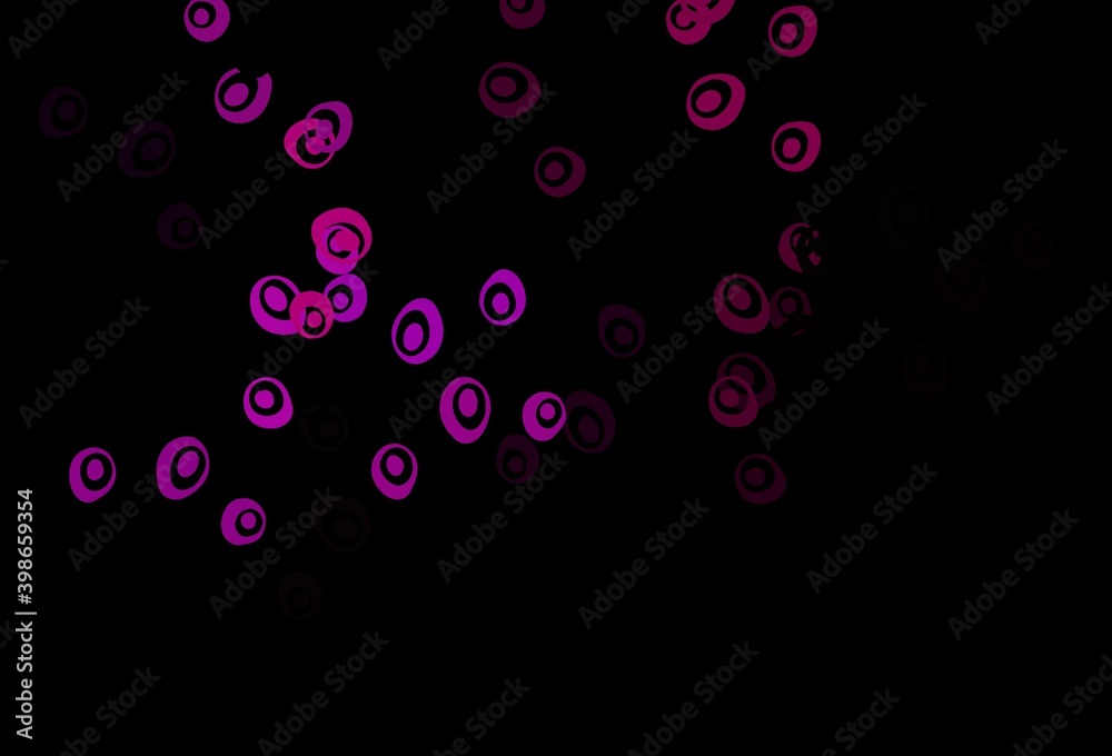 Dark Purple vector texture with disks. Dark Purple vector texture with disks.