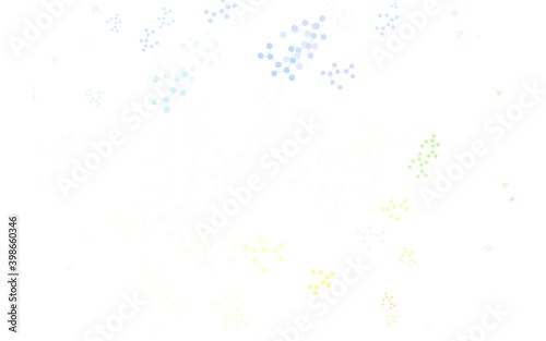 Light Multicolor vector template with artificial intelligence structure.