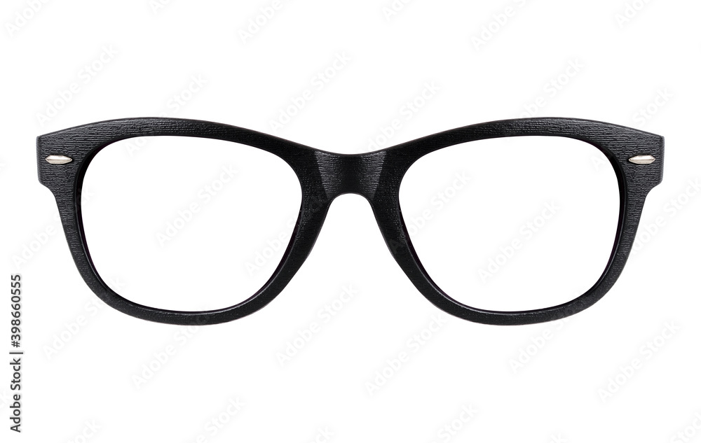 Fototapeta premium Glasses isolated on white background for applying on a portrait. Design element with clipping path