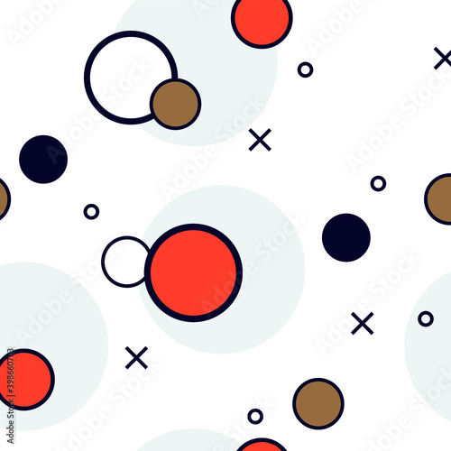 Creative modern seamless geometrical shape pattern