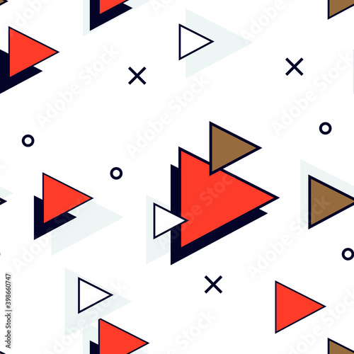 Creative modern seamless geometrical shape pattern