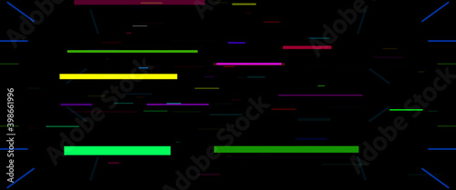 Hi tech polygon texture . Neon Speed Lines. Glowing blurred led light stripes in motion over on abstract background rainbow rays. Future tech. Magic moving fast lines wallpaper.