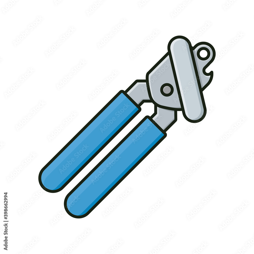Can opener isolated vector illustration for Can Opener Day on August 24 Can opener isolated vector illustration for Can Opener Day on August 24