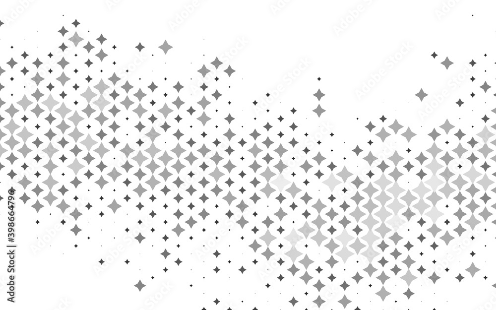 Light Silver, Gray vector background with colored stars. Blurred decorative design in simple style with stars. The pattern can be used for wrapping gifts.