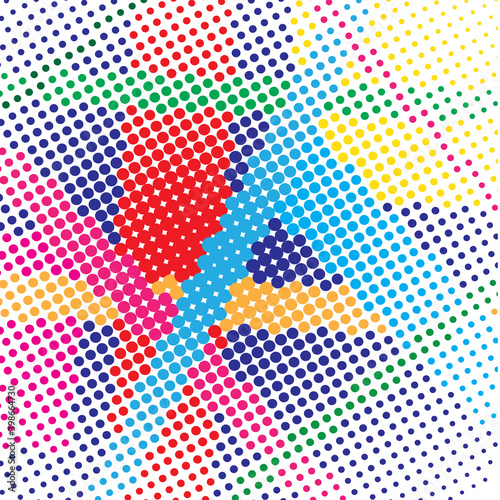 Wallpaper Mural abstract background with dots Torontodigital.ca