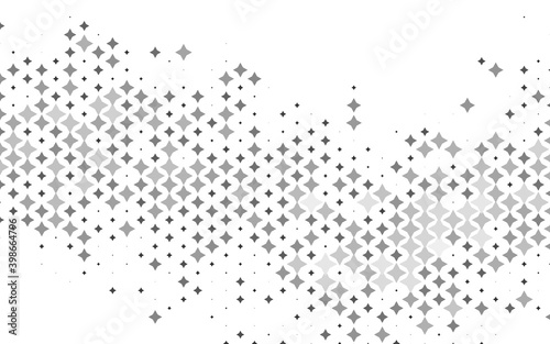 Light Silver  Gray vector background with colored stars. Blurred decorative design in simple style with stars. The pattern can be used for wrapping gifts.