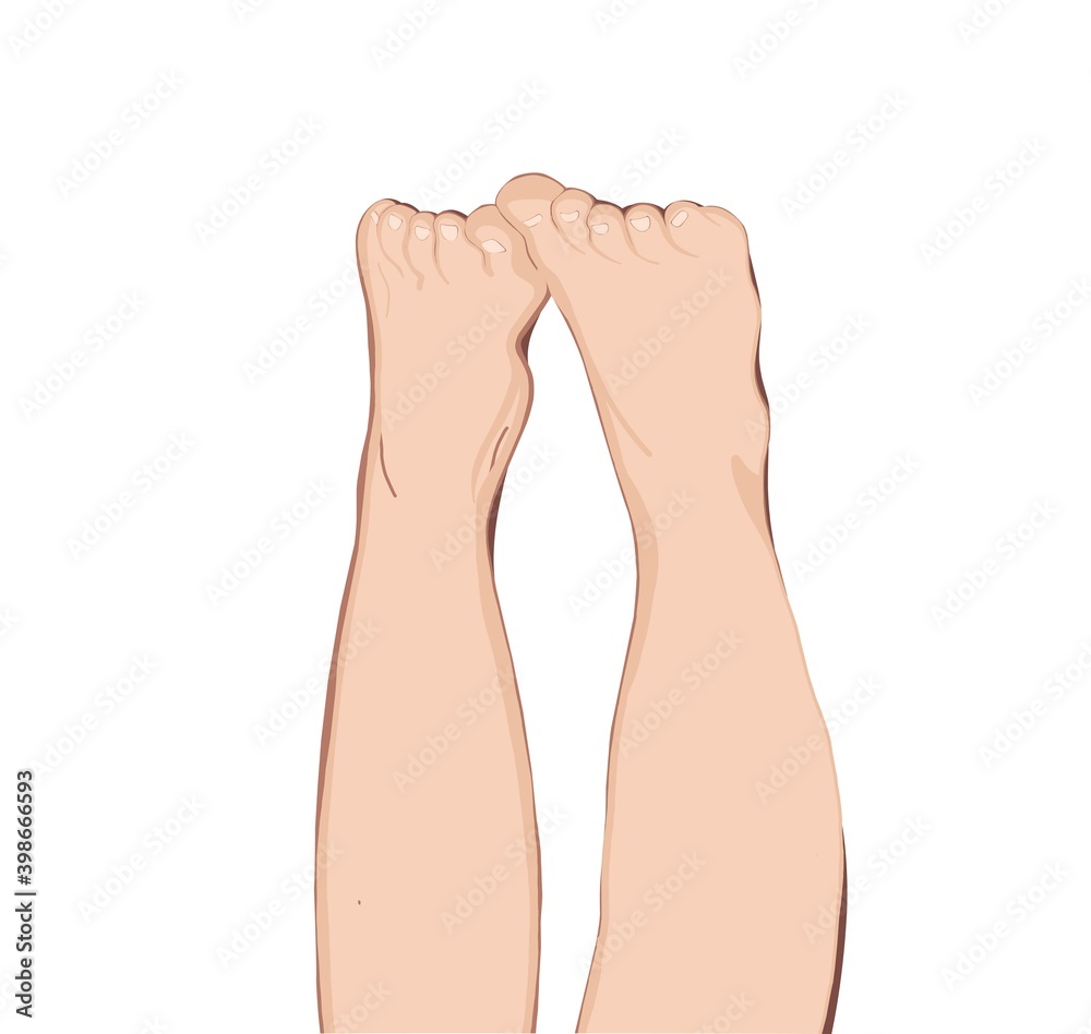 Female legs on soft background. Vector, illustration. Hygiene home vector Female legs on soft background. Vector, illustration. Hygiene home vector