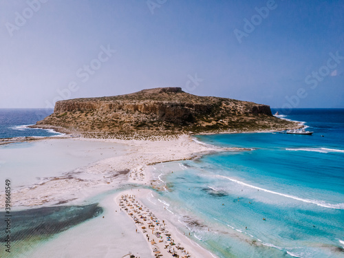 Balos Beach Cret Greece, Balos beach is on of the most beautiful beaches in Greece at the Greek Island Europe photo