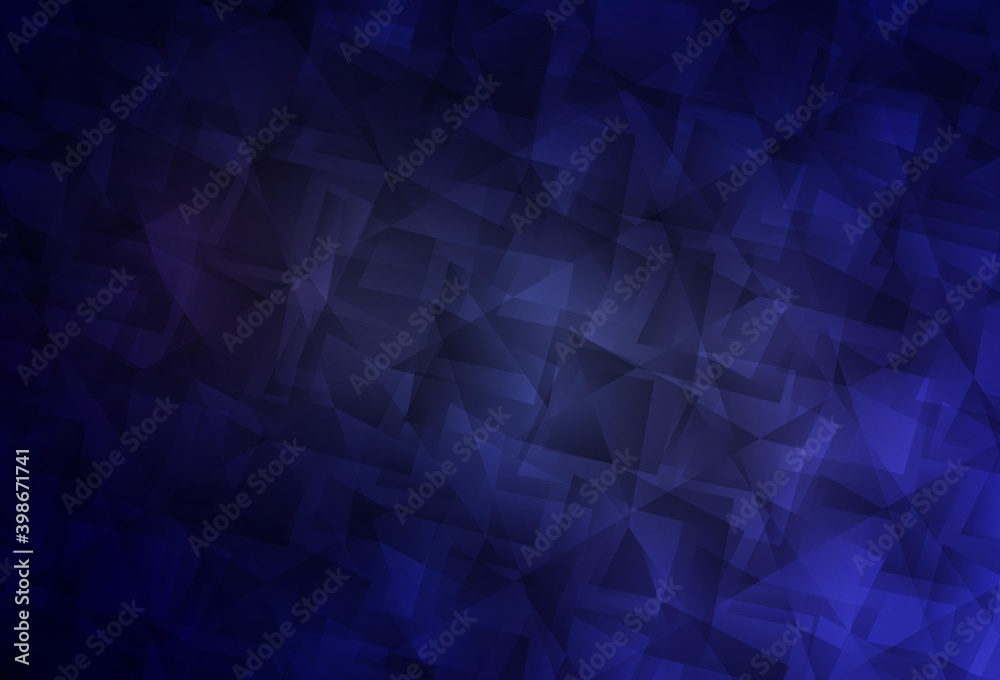 Dark Purple vector polygonal template.
