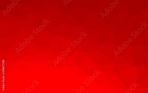 Light Red vector polygonal pattern. Creative illustration in halftone style with gradient. Template for a cell phone background.