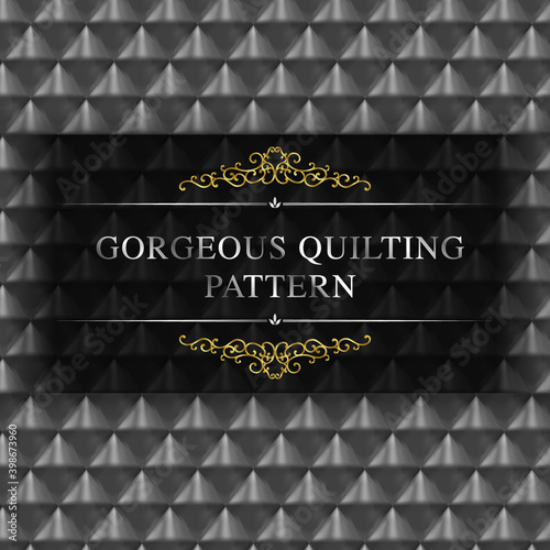  Gorgeous silver quilting Seamless pattern. For background.