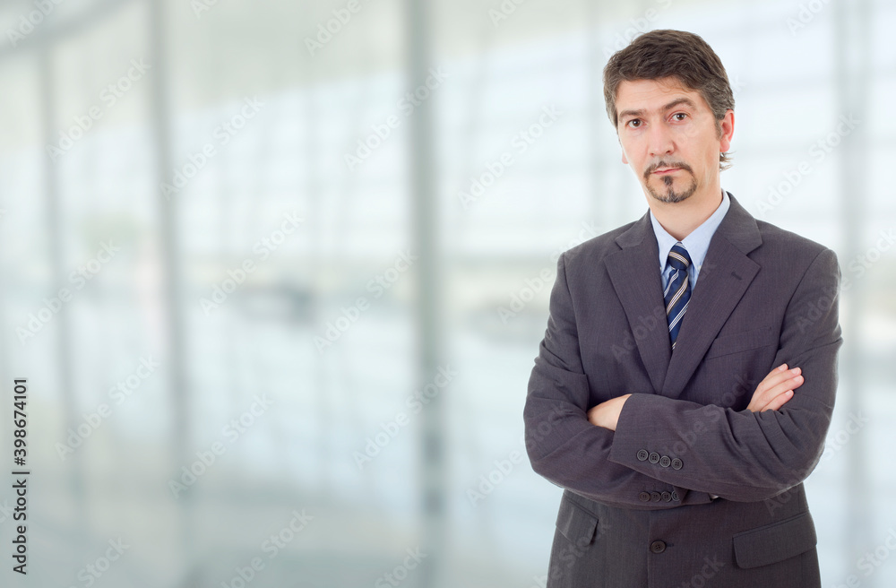 businessman thinking at the office businessman thinking at the office