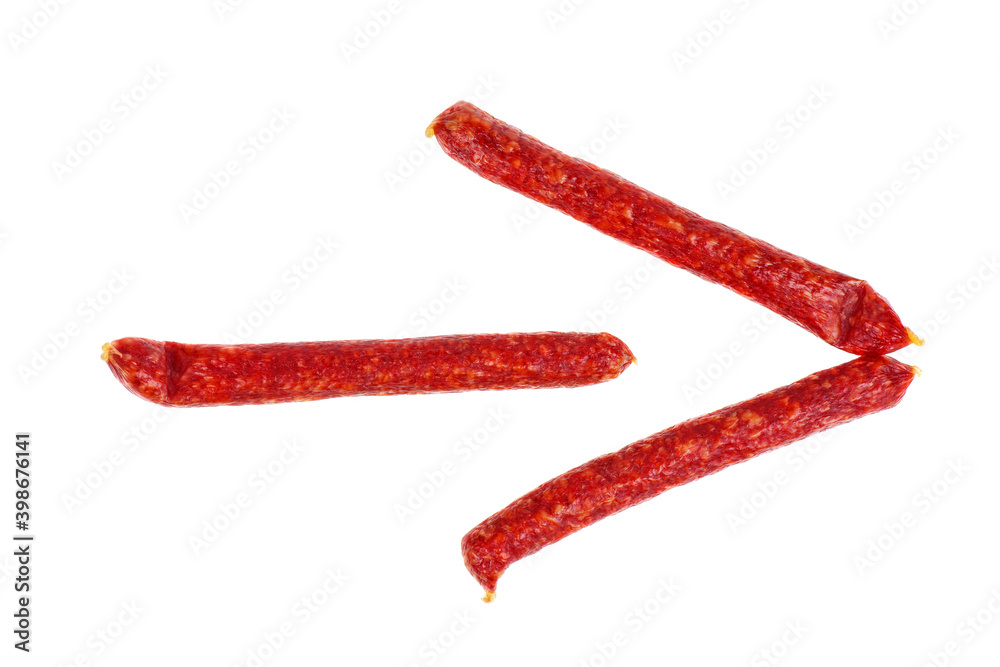 long sticks sousages line in shape of arrow long sticks sousages line in shape of arrow