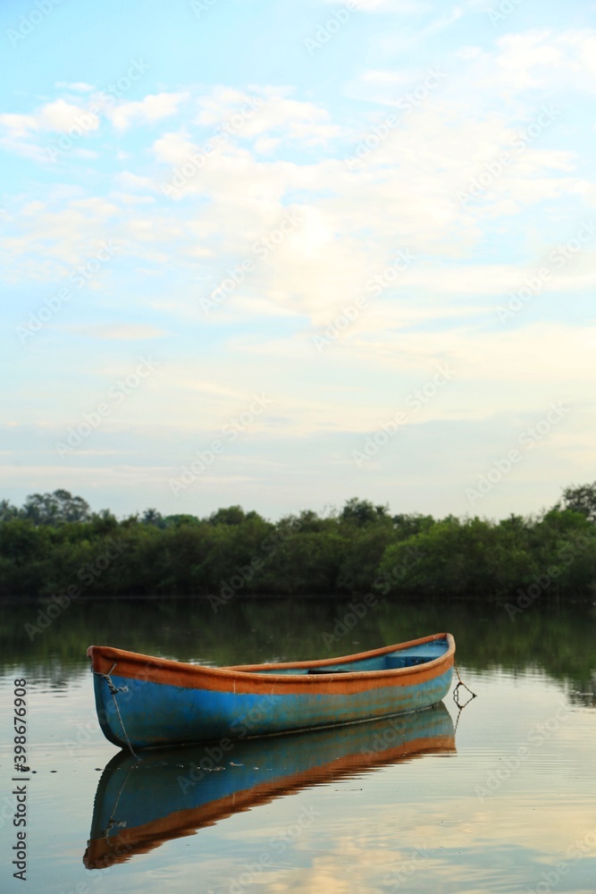 boat on the lake