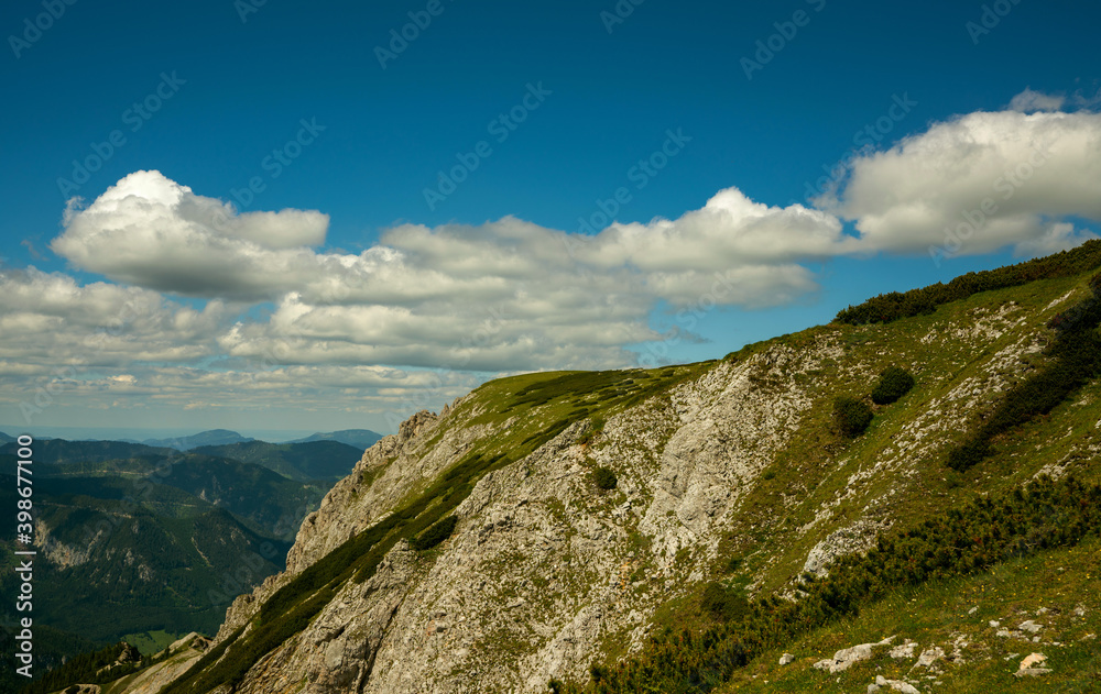 Altenbergersteig auf der Rax in Niederösterreich, Steiermark, Österreich