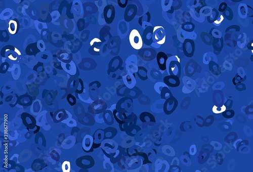 Dark BLUE vector layout with circle shapes.