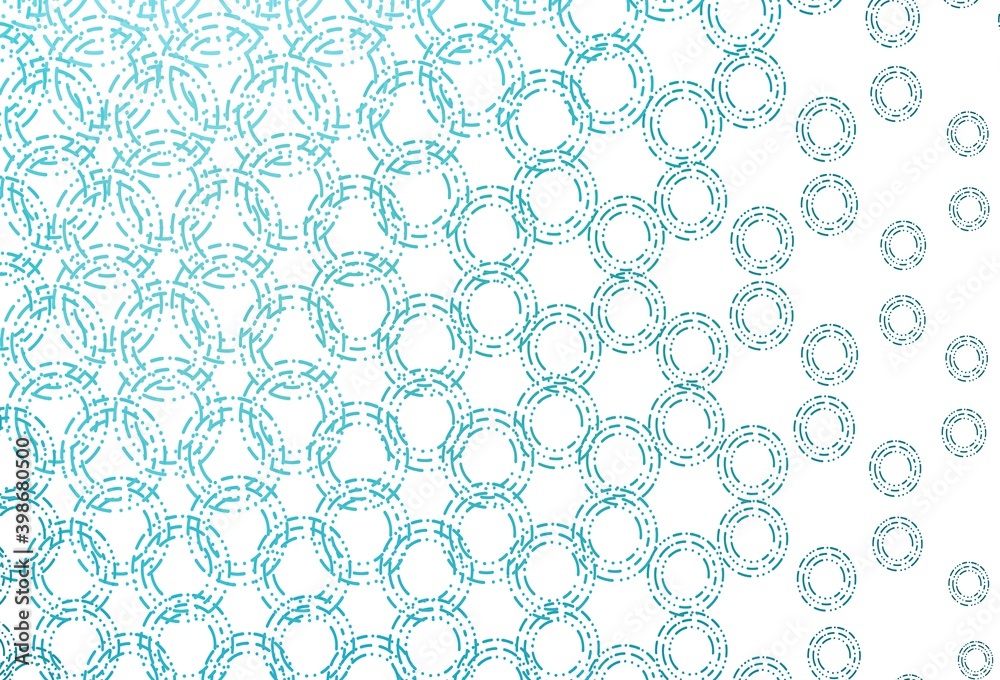 Light blue vector texture with disks.
