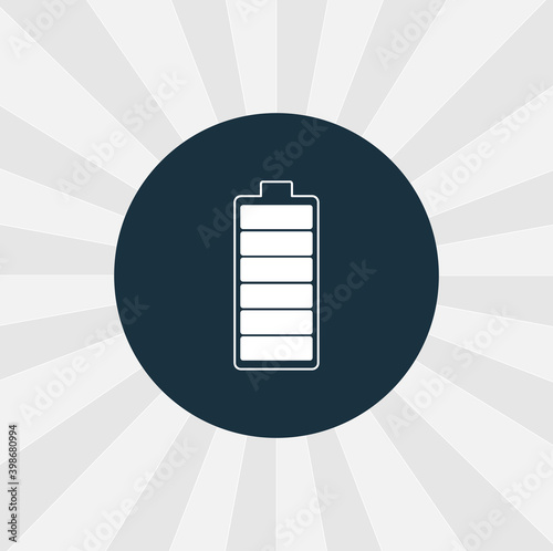battery isolated vector icon. digital technologies design element