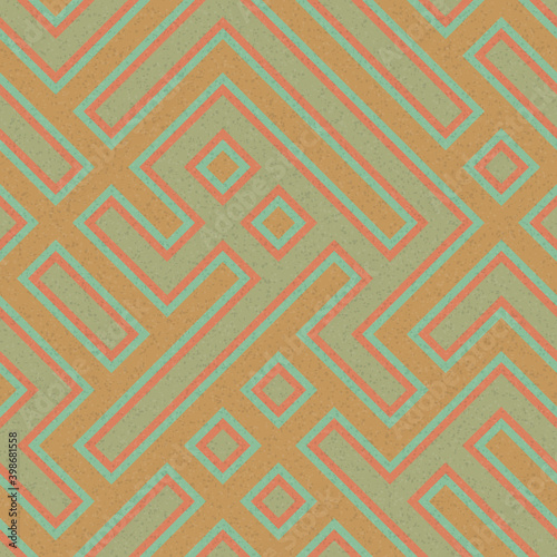 Abstract Geometric Pattern generative computational art illustration