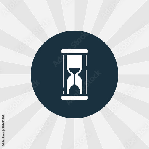 hourglass icon. sandglass isolated vector icon. time design element