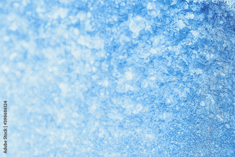 Blue frosty shiny background selective soft focus