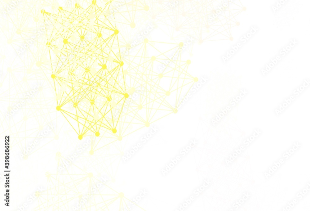 Fototapeta premium Light Orange vector texture with artificial intelligence concept.