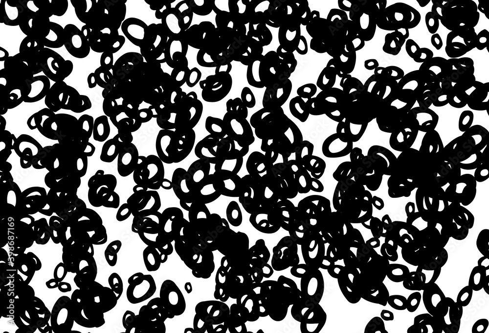 Black and white vector pattern with spheres. Black and white vector pattern with spheres.