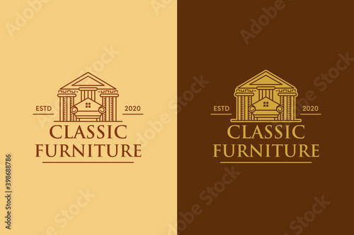 Classic Furniture House Logo Design