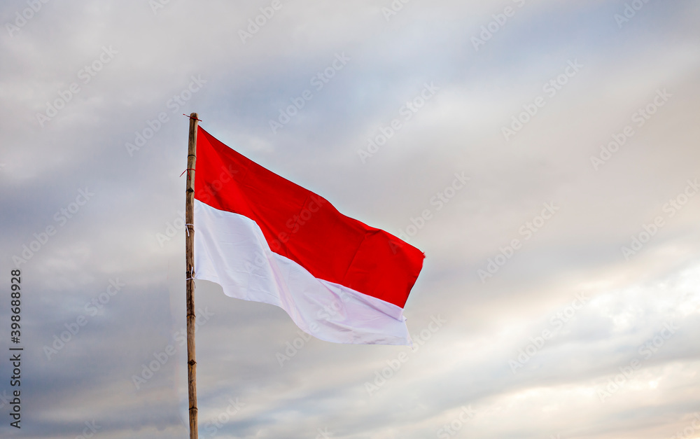 Indonesian Flag, The Red and white Flag, national symbol of Indonesia ...