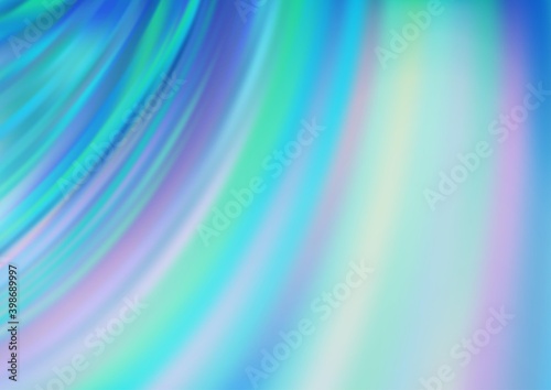 Light BLUE vector pattern with bubble shapes. A vague circumflex abstract illustration with gradient. The best blurred design for your business.