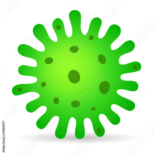 Microbe vector cartoon