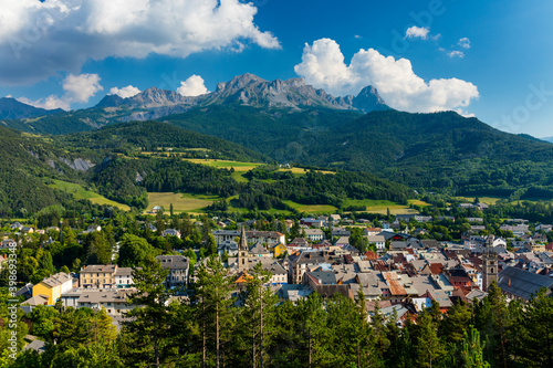 Barcelonnette Town, Ubaye Valley, Vallée de l'Ubaye, Alpes Haute Provence, France, Europe