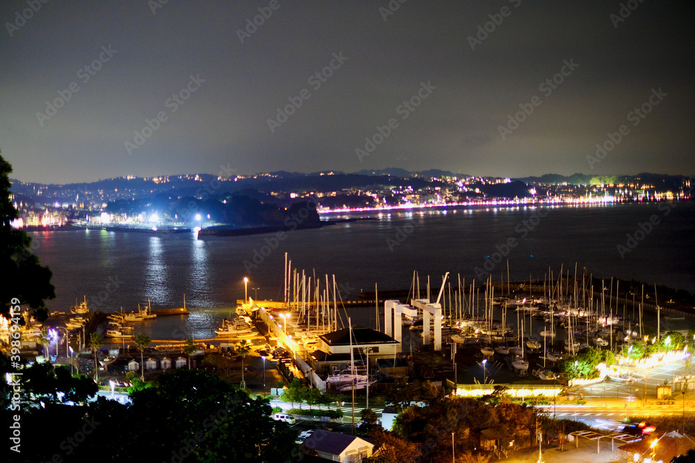 【神奈川】江の島ヨットハーバーの夜景