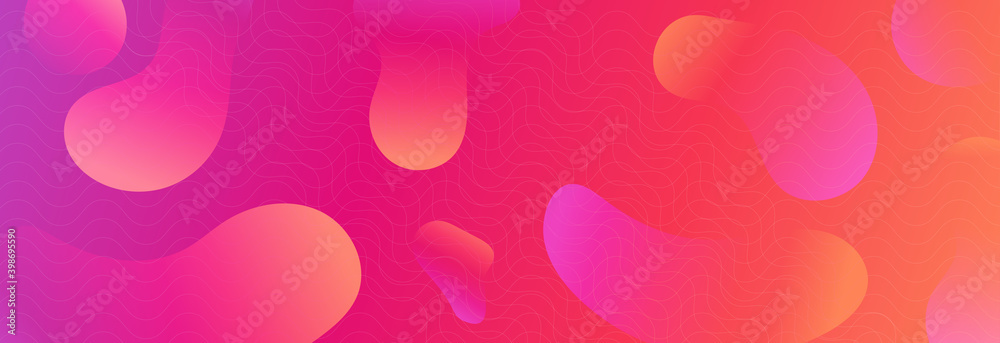 Abstract Pink background, Futuristic Gradient. Minimal Pattern. Neon Wave Brochure. Abstract Poster. Colorful Geometric Background. Orange Minimal Concept. Pink Flow Brochure. 3d Fluid Banner.