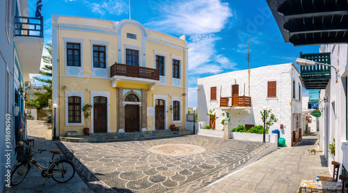 Mandraki Village street view in Nisyros Island. Nisyros Island is populer tourist destination on Aegean Sea. photo