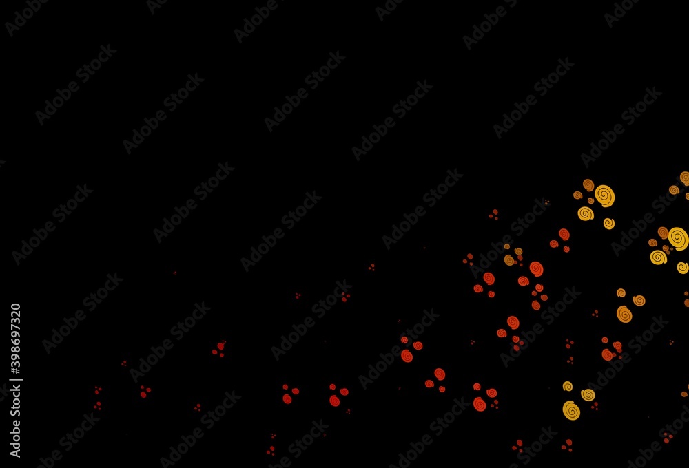 Dark Orange vector template with abstract lines. Dark Orange vector template with abstract lines.